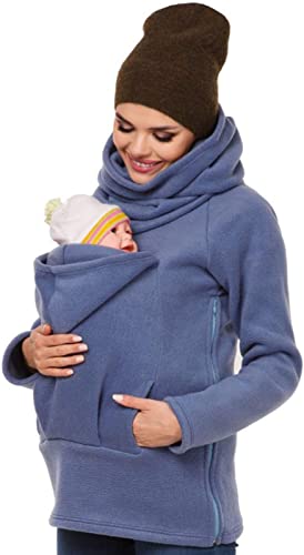 Donna Felpe Cappuccio Maternità Stile Canguro Giacca In Con Fascia Porta Bebè Felpa Premaman 2 In 1 Abbigliamento...