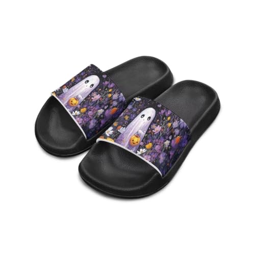 Image of Unisex Slides for Girls Boys Comfortable Slippers Slides Non-slip Shower Shoes House Fashion Thick for Indoor & Outdoor Gifts