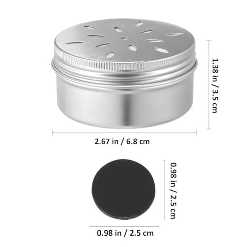 BESPORTBLE Hundetraining Zubehör 10 Duftdosen Mit Deckel Und 10 Weichmagnetische Klebestreifen Für Nasenarbeit Hund 2.7X2.7X1.4 Zoll Geruchsbox Magnetische Trainingsbox
