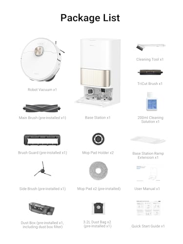 Image of dreame L40 Ultra Robot Vacuum Cleaner with Mop, 11000 Pa, 65C Hot Water Auto Mop Washing & Drying, Extendable and Liftable Side Brush, Automatic Emptying, App & Voice Control