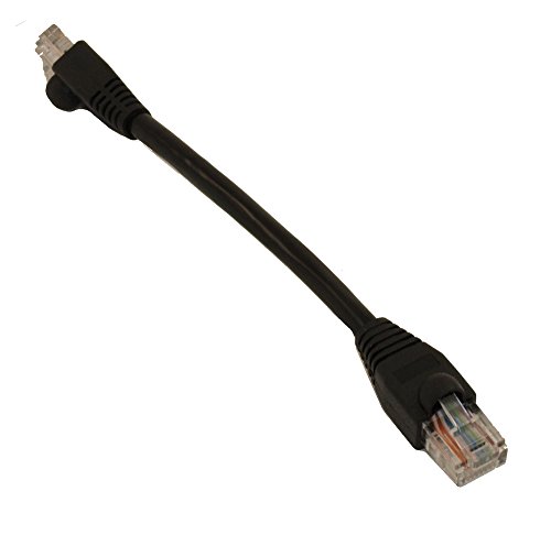 Cable Ethernet Cat6 RJ45 6 pulgadas negro miniatura 1