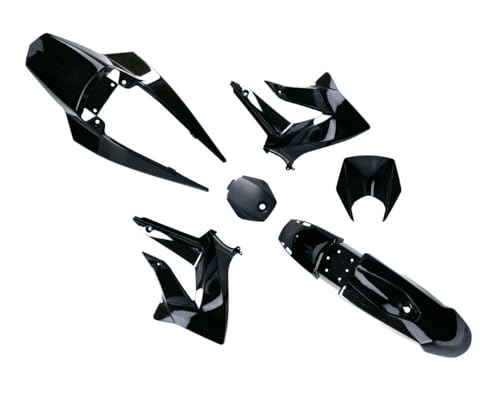 2EXTREME Kit de carénage complet noir compatible pour Derbi Senda 50 R DRD Racing, Gilera SMT SM 50 D50B0