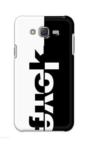 Image of PRINTFIDAA One Words Fukc Love Creative Art Innovative Wonderfull Printed Designer Hard Case for Samsung J7 (2015) / Samsung J7 NXT /Samsung J7 Neo /Samsung J7 Core Back Cover -(e) RPM1003