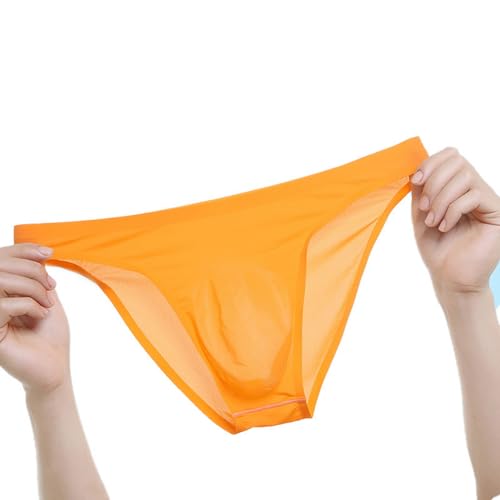 Men's Briefs Sexy Pouch Low-Rise G-String Underwear Solid Seamless Ultra-thin Bikini Lingerie Panties