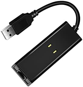 UCTHAT USB 2.0 Fax Modem - 56K External Dial Up Fax Data Modem, USB Analog Fax Modem Compatible for Windows 10 / 8 / 7 / XP / Vista