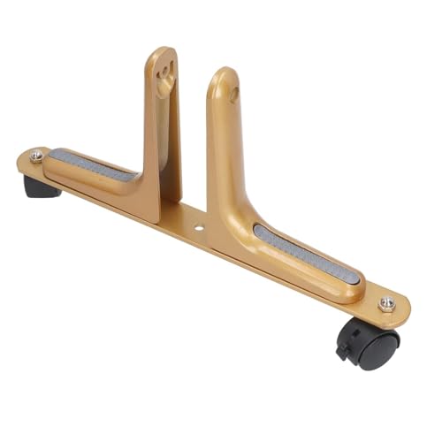 Image of Room Divider Feet Heater Feet Movable Solid with Casters Aluminum Alloy Easy to Assemble Strong Load Capacity 2 Sets (Gold)