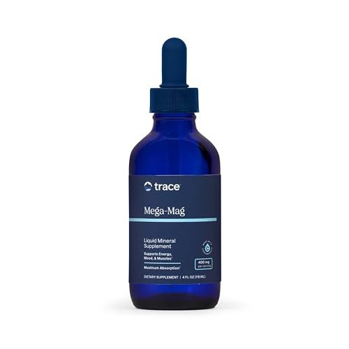Trace Minerals Mega-Mag Ionic Magnesium Liquid Drops Supplement 4 fl oz