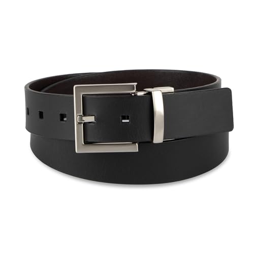 Image of Calvin Klein Men's Reversible Leather Belt - 2‑in‑1 Versatile Modern Style