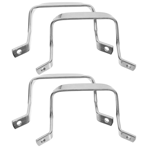 4PCS Reemplazo de Manija para Olla a Presión - Manija Metálica Removible para Ollas de Vapor, Woks, Sartenes y Hervidores de Agua (Separación de agujeros 9.8 cm) miniatura 1