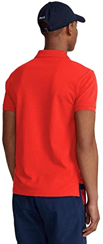 Image of Polo Ralph Lauren Men Custom Fit Mesh Pony Logo Shirt (XXL, AfricanRed)