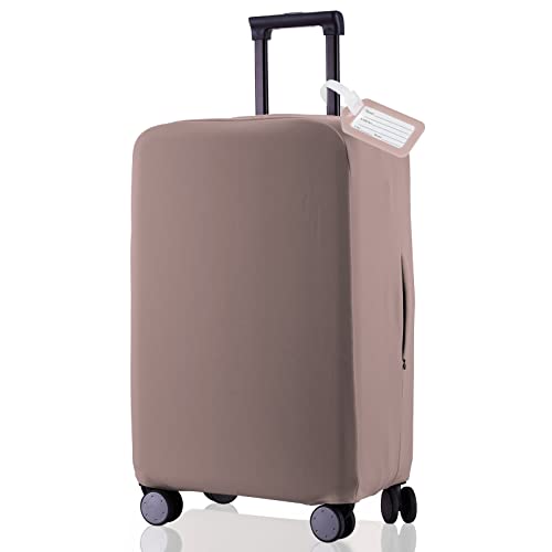 Travel-Luggage-Cover-Suitcase-Protector-Scratch-Resistant-Fit-19-31-Inch-Not-Included-Suitcase-Khaki-S19-21-inch Travel Luggage Cover Suitcase Protector Scratch-Resistant Fit 19-31 Inch, Not Included Suitcase (Khaki, S(19-21 inch)) - Image 1