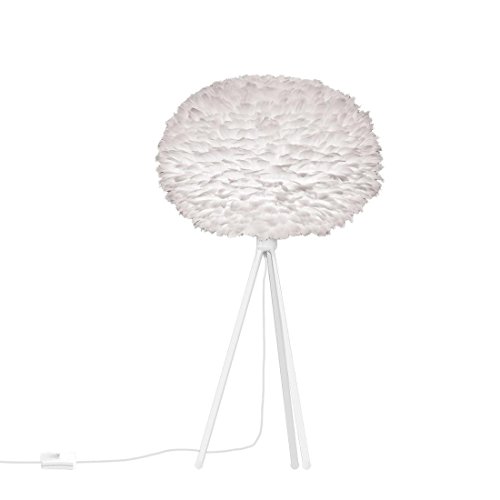 EOS - Lampe à poser Plume Blanc/Trépied Blanc Ø35cm - Lampe à poser Vita designé par William Ravn