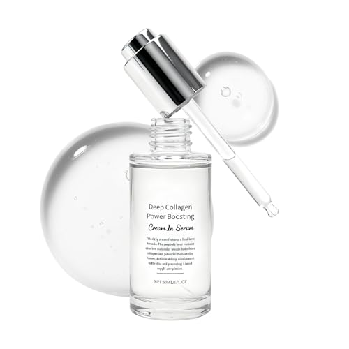 Deep Collagen Anti-Wrinkle Cream In Serum, Intense Firming & Hydrating Treatment Anti Aging Face Serum with Hyaluronic Acid, Elasticity for Aged Skin, 30ml