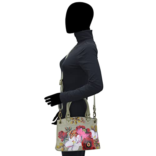 Image of Anna by Anuschka Women's Original Genuine Leather Hand-Painted Small Satchel - Leather Handbag for Women | Original