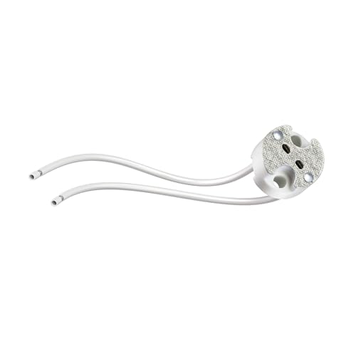 ledscom.de 2 Pieces GU5.3/G4 Socket, Ceramic, White, 12V AC, max. 25W, 2 pieces (pack of 1) - Image 2