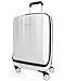 Produktbild EXZACT Kabinengepäck/Tragetasche - 20"/ Hartschale/Hardside/Fronttasche für Laptops / 4 Räder 360° drehbar/leicht - Für Ryanair, Easyjet, British Airways, Virgin Atlantic und mehr - Weiß