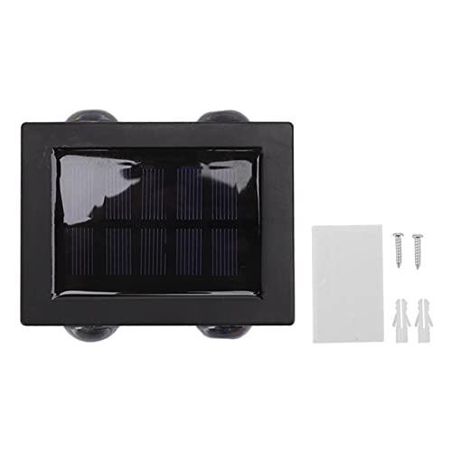 LED Solar Wall Light IP65 Up and Down Modern Wall Lamps Exterior Light Fixtures Wall Mount for Outdoor Pathway Poolside White Light