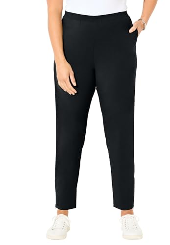 Catherines Women's Plus Size Suprema Studio Slim Leg Zip Pant