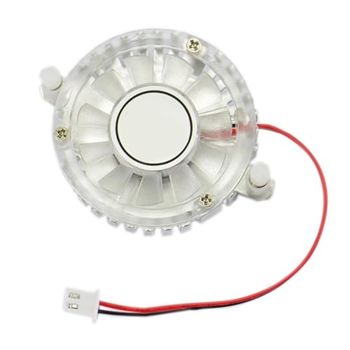 Watreketal 5010 BGA Ventilador redondo para tarjeta gráfica, disipador de calor de 5 V 12 V para tarjetas gráficas, dispositivos electrónicos pequeños, disipador de calor redondo de 2 pines