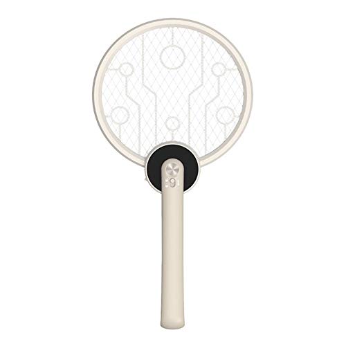 Guangmaoxin Raqueta Matamoscas Electrica, Anti Moscas Insectos Zapper Swatter Electrica, USB Recargable con Iluminación LED, 2200 Voltios, Malla de Seguridad Unica de 3 Capas Segura para Tocar