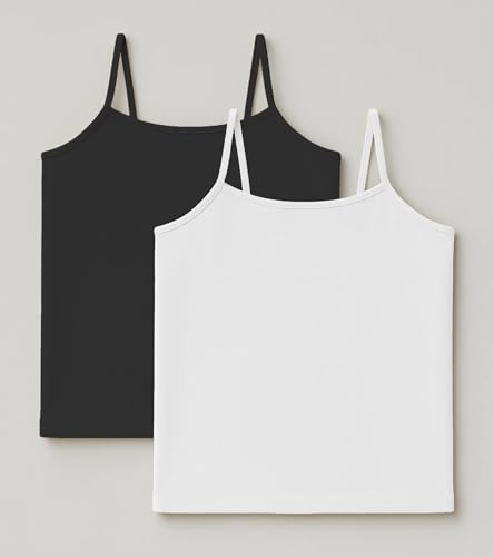 Image of Kurve Girl's Sleeveless Tank Top - Stretch Undershirts Cami Camisole, UV Protective Fabric, Rated UPF 50+ (Made in USA)