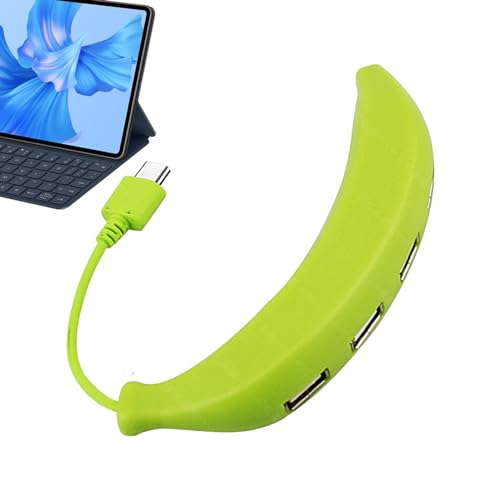Hub per computer portatile porta dati C adattatore multiporta a 4 porte trasferimento dati più veloce splitter a forma di banana di tipo C pc laptop flash drive usb