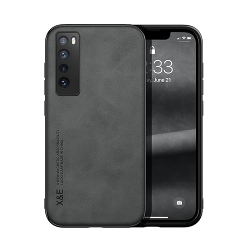 Lucyliy Funda para Huawei Nova 7 Case Carcasa Tacto Agradable a la Piel, magnetismo Incorporado, protección contra caídas Dark Grey