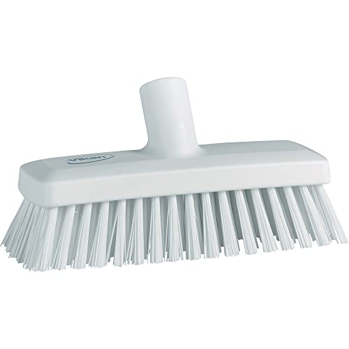 Vikan Compact Wall/Deck Scrub - Hard - White, 7042