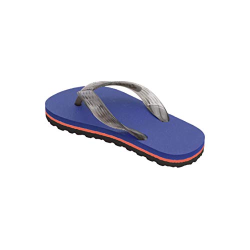 Kids Navy Fliip Flop Sandal, 9" length2
