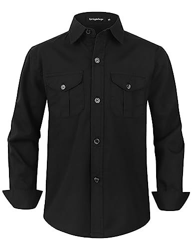 Chemise à manches longues enfants pour l'école et sorties Spring&Gege
