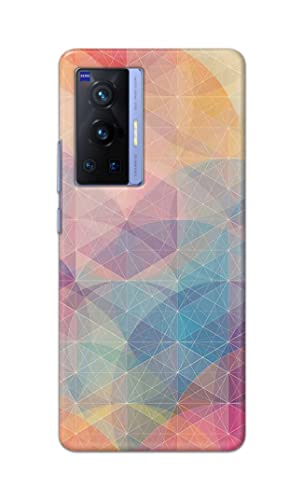 Image of Printed Hard Back Cover Case for Vivo X70 Pro Back Cover (Crumpled Paper Design) -1803