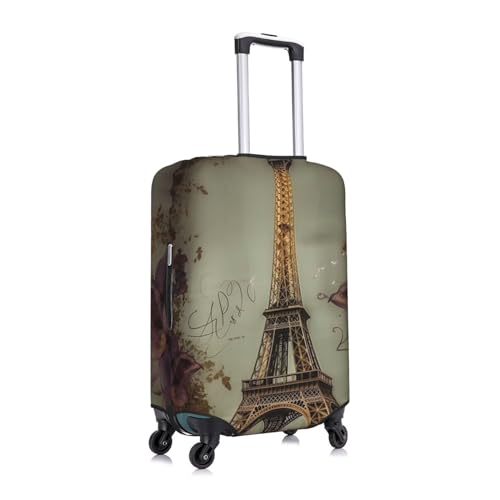 Eiffel Tower Luggage Cover Elastic Washable Suitcase Cover Anti-Scratch Suitcase Protector Spandex Luggage Protector Travel Baggage Covers for 18-32 inch Luggage3