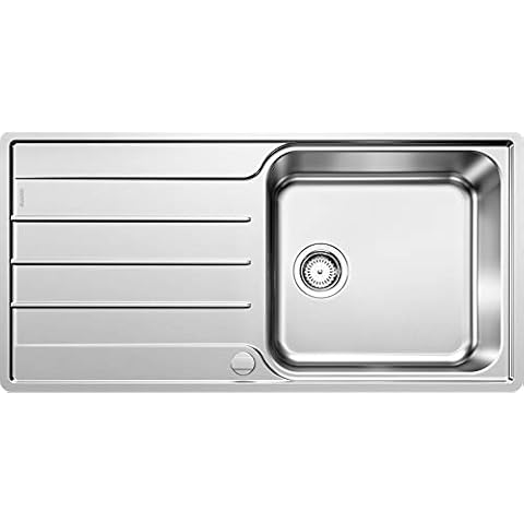 BLANCO LEMIS XL 6 S-IF - Edelstahlspüle für die Küche für 60 cm breite Unterschränke - Mit IF-Flachrand und extra großem Becken - 523035 Cover