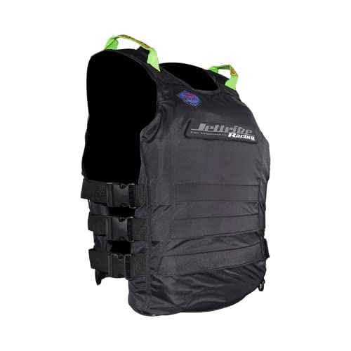 Jettribe Us Coast Guard Life Vest | Black Out | Type 3 Pfd | Side-Entry Jet Ski Vest (Small/Medium) #TOP2