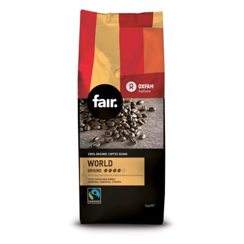 Oxfam fair Fairtrade Organic World Blend Ground coffee 1kg