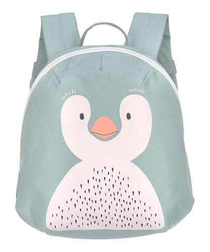 Lässig Mochila Infantil pequeña para guardería Mochila con Correa para el Pecho, 20 x 9.5 x 24 cm, 3,5 L/Tiny Backpack About Friends Penguin, Azul Claro