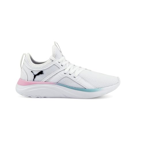 PUMA Kids Girls Softride Sophia Lace Up Sneakers Shoes Casual - White