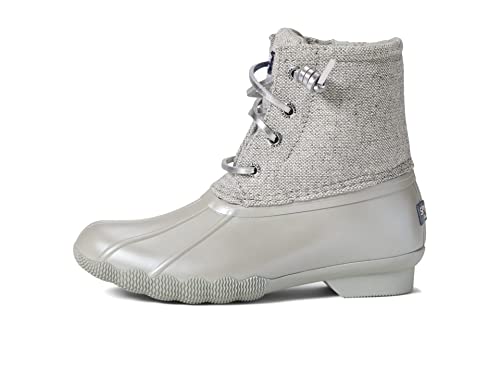 Sperry Kids Footwear Saltwater Boot Rain, Grey, 1 US Unisex Big Kid4