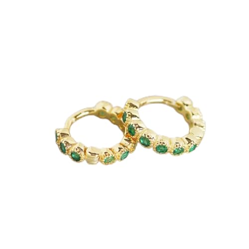 Boucles d'oreilles en Argent créoles en zircon coloré parfaites pour illuminer vos soirées