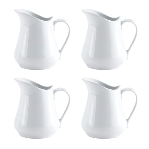 【Materiale di Alta Qualità】: Questo mini brocca per latte è realizzata in materiale porcellanato, cotte ad alte temperature, rettifica fine, sensazione comoda. Che non è facile da arrugginire, conduce bene il calore, sicuro e sano, può essere utilizzato per lungo tempo.