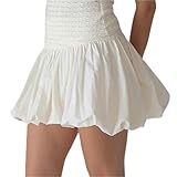 SILHOUETTE ACCROCHEUSE : La silhouette unique des jupes courtes bouffantes crée une forme flatteuse qui met en valeur votre silhouette, ajoutant du volume et du style à votre tenue, parfaite for faire une impression audacieuse