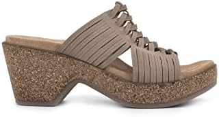 WHITE MOUNTAIN Shoes Crete Women's Clog Slide Sandal, Desert Tan/Faux/Nubuck, 11 M | Image 1