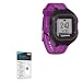 Garmin Forerunner 25 Black/Purple Screen Protector, BoxWave® [ClearTouch Crystal (2-Pack)] HD Film Skin - Shields From Scratches for Garmin Forerunner 25 Black/Purple, 25 White/Pink