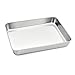 Rechteckig Backblech, Joyfair Auflaufform Edelstahl für Lasagne Brownie, 31.5x25x5cm, Tiefe Kuchenform Ofenform, Gerollte Kanten & Glatte Oberfläche, Leicht zu Reinigen & Spülmaschinenfest