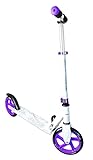 Muuwmi Scooter de Aluminio, 200 mm, Niñas, 117, Blanco/Morado, Talla única