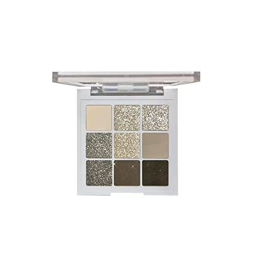 Quxunzzz 9Colorful Eyeshadow Palette High Pigmented Makeup Palette Matte And Shimmer Glitter Eyeshadow Waterproof Long Lasting Eye Shadow Palette (Set C)