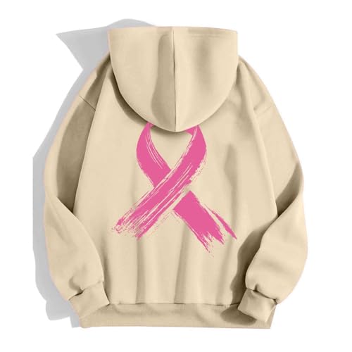 Breast Cancer Awareness Zip Up Sweatshirt Women Graphic Hoodie Oversized Sweatshirts Casual Long Sleeve Jackets - image 4