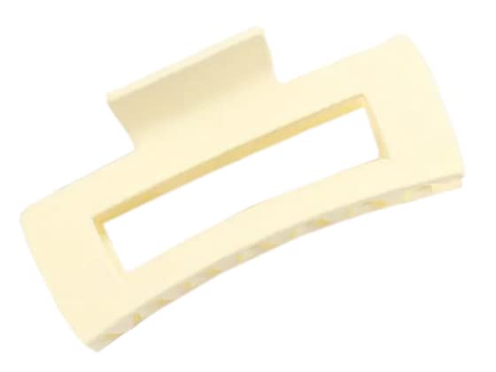 Pinzas cuadradas para el cabello para mujer. Pinzas de garra grandes antideslizantes mate para cabello grueso, pinzas medianas para cabello fino,