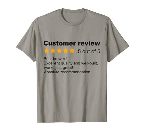 Mejor Brewer Funny Review Trabajo Profesión Cervecería Cervecería Camiseta