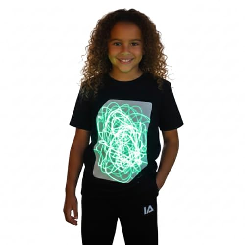 Illuminated Apparel Interactive Glow in The Dark T-Shirt - Fun for Birthday Parties &...